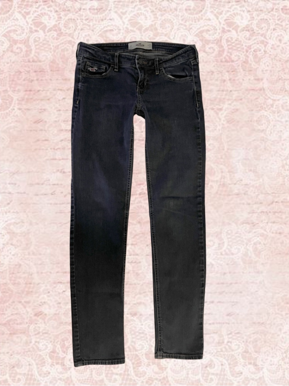Hollister Dark Wash Low Rise Skinny Jeans